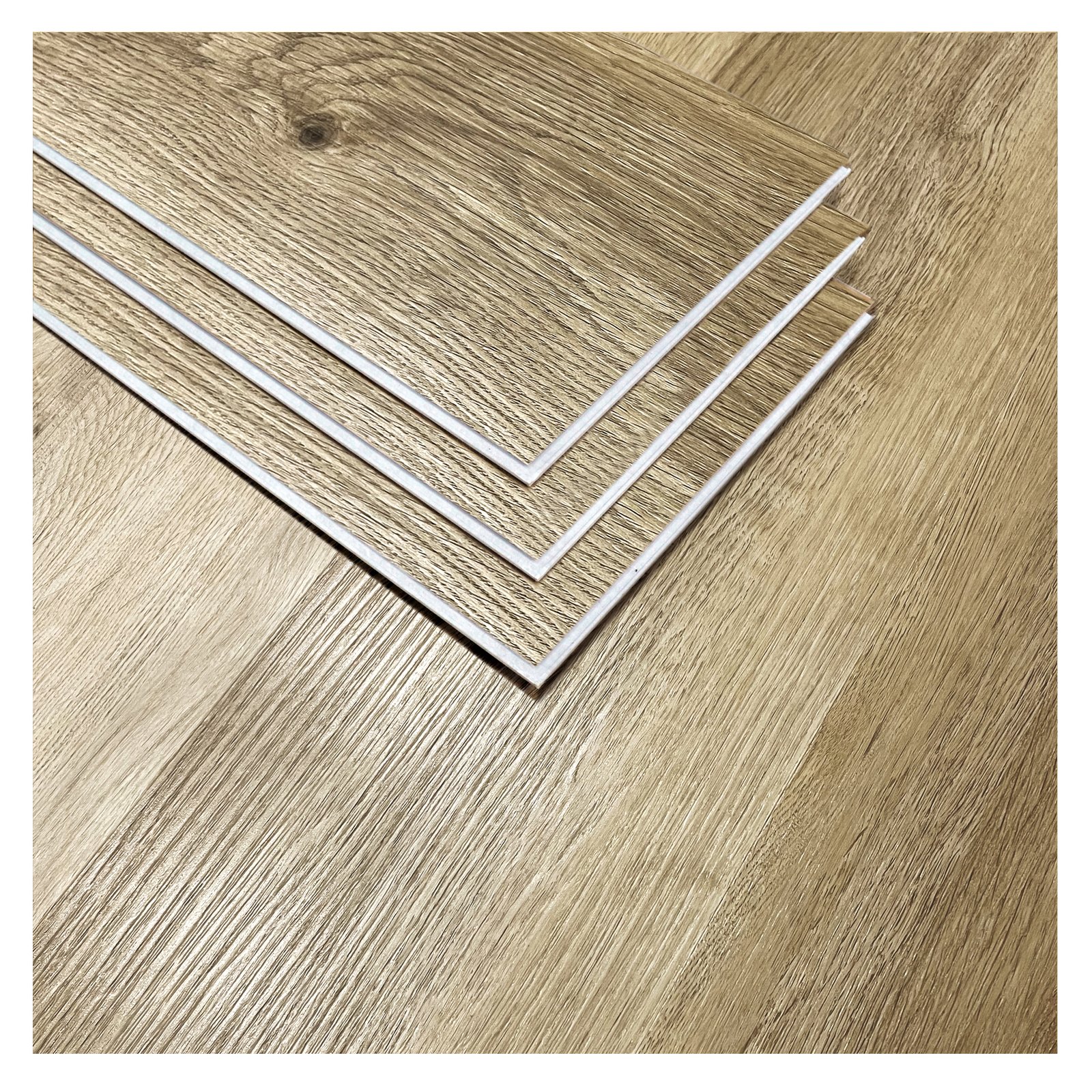 Piso Flotante Vinílico Click 5mm con manta incluida SPC Roble Americano