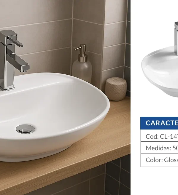 Bacha de baño ovalada 505