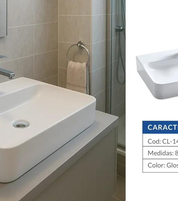 Bacha de baño rectangular 805