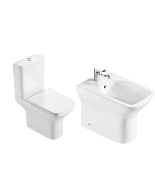 COMBO WATER INODORO CON MOCHILA DOBLE DESCARGA Y BIDET BLANCO