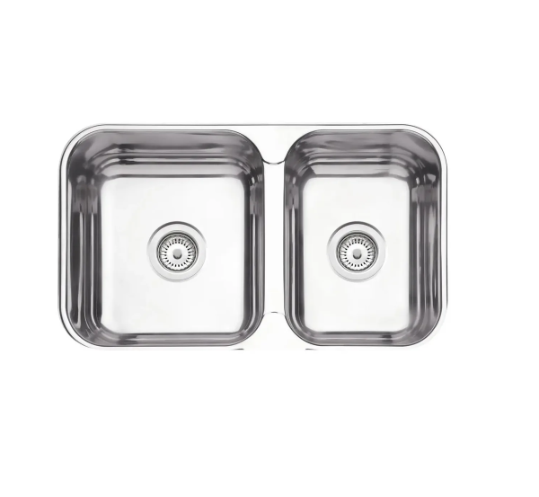 BACHA COCINA TRAMONTINA DOBLE ACERO INOXIDABLE 69.2 X 40.7 PLATEADO
