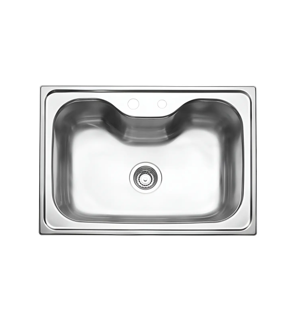 BACHA TRAMONTINA DE EMPOTRAR ACERO INOXIDABLE 69X49 CM PLATEADO