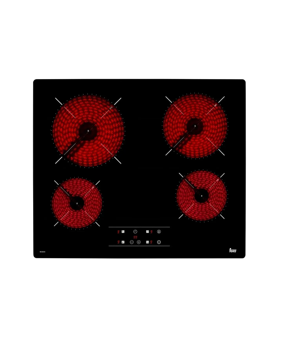 ANAFE ELECTRICO VITROCERAMICO TEKA TB 6415 VITRO 4Z NEGRO