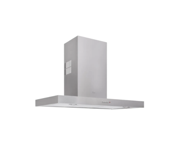 CAMPANA TEKA DECORATIVA CON ALA DE ACERO INOXIDABLE EN 90 CM GRIS