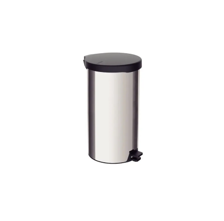 BASURERO CON PEDAL TRAMONTINA ACERO INOXIDABLE 20 L PULIDO PLATEADO