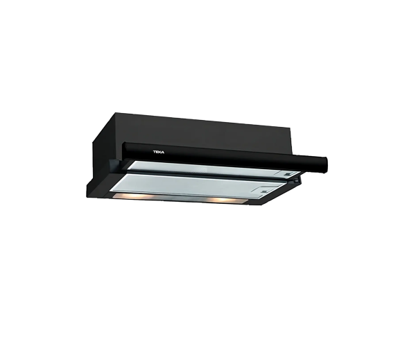 CAMPANA TEKA EXTENSIBLE CON MOTOR DE DOBLE TURBINA TL 6310 ACERO INOXIDABLE NEGRO