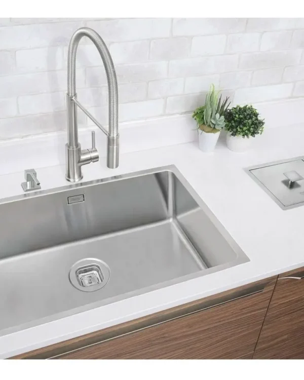 BACHA COCINA TRAMONTINA QUADRUM ACERO INOXIDABLE 70X40X20