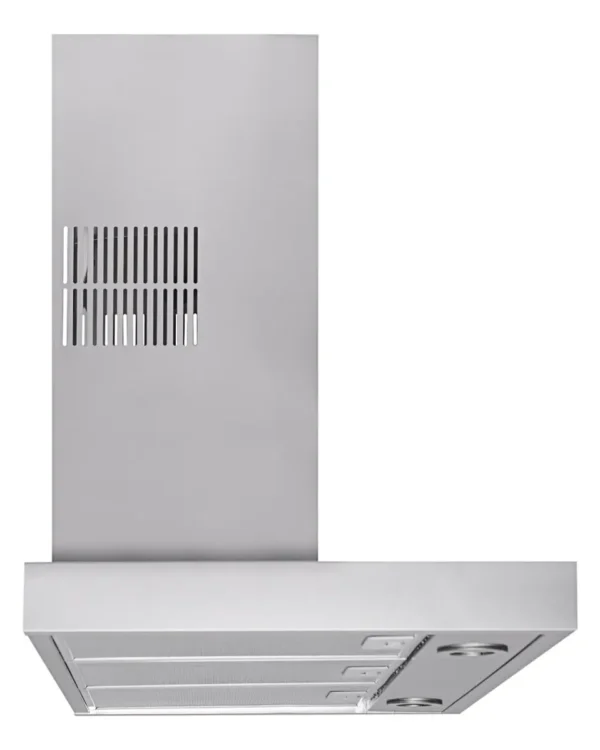 CAMPANA TEKA DECORATIVA CON ALA DE ACERO INOXIDABLE EN 90 CM GRIS