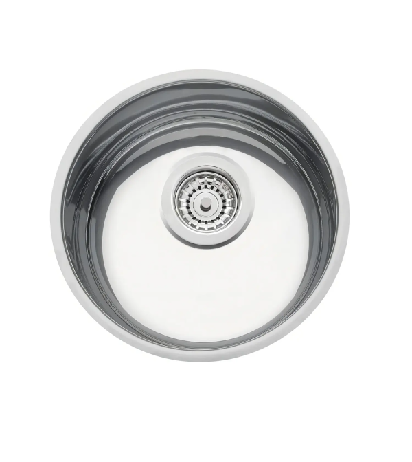 Bacha Pileta Cocina Tramontina Redonda Acero Inoxidable 30cm