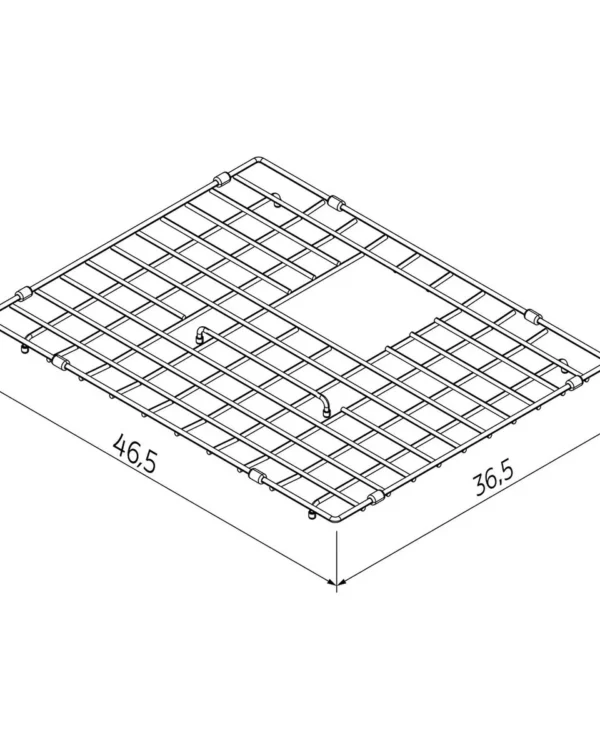 Reja Alambrada Tramontina Design Collection en Acero Inoxidable para Cubetas Quadrum 50